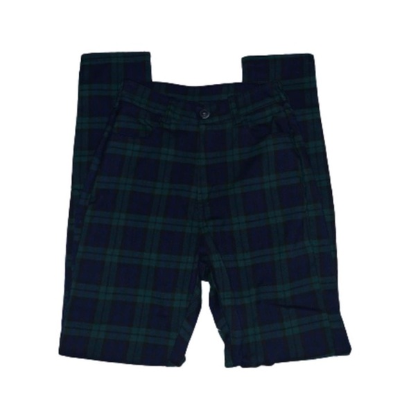 GREEN PLAID DRESS PANTS - Picture 1 of 1